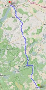 Rund 65 Kilometer lang ist die dritte Etappe von Templin nach Neubrandenburg. 